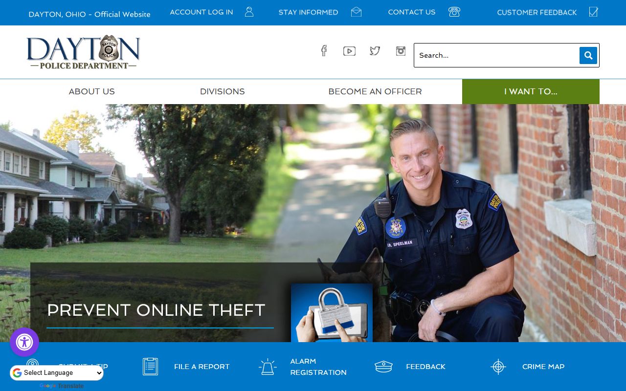 Dayton Police Department sex offender registry resources