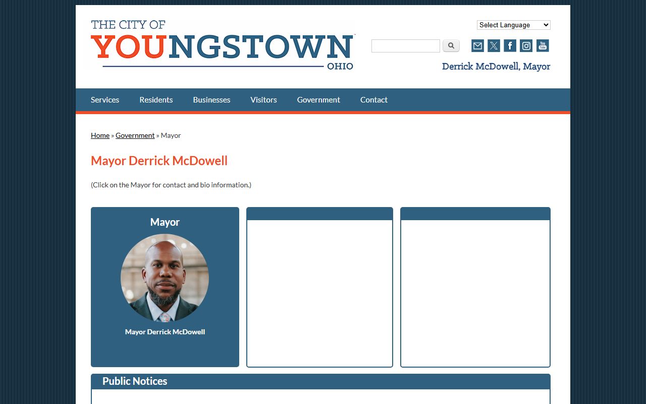 Youngstown Mayor's Office and city administration