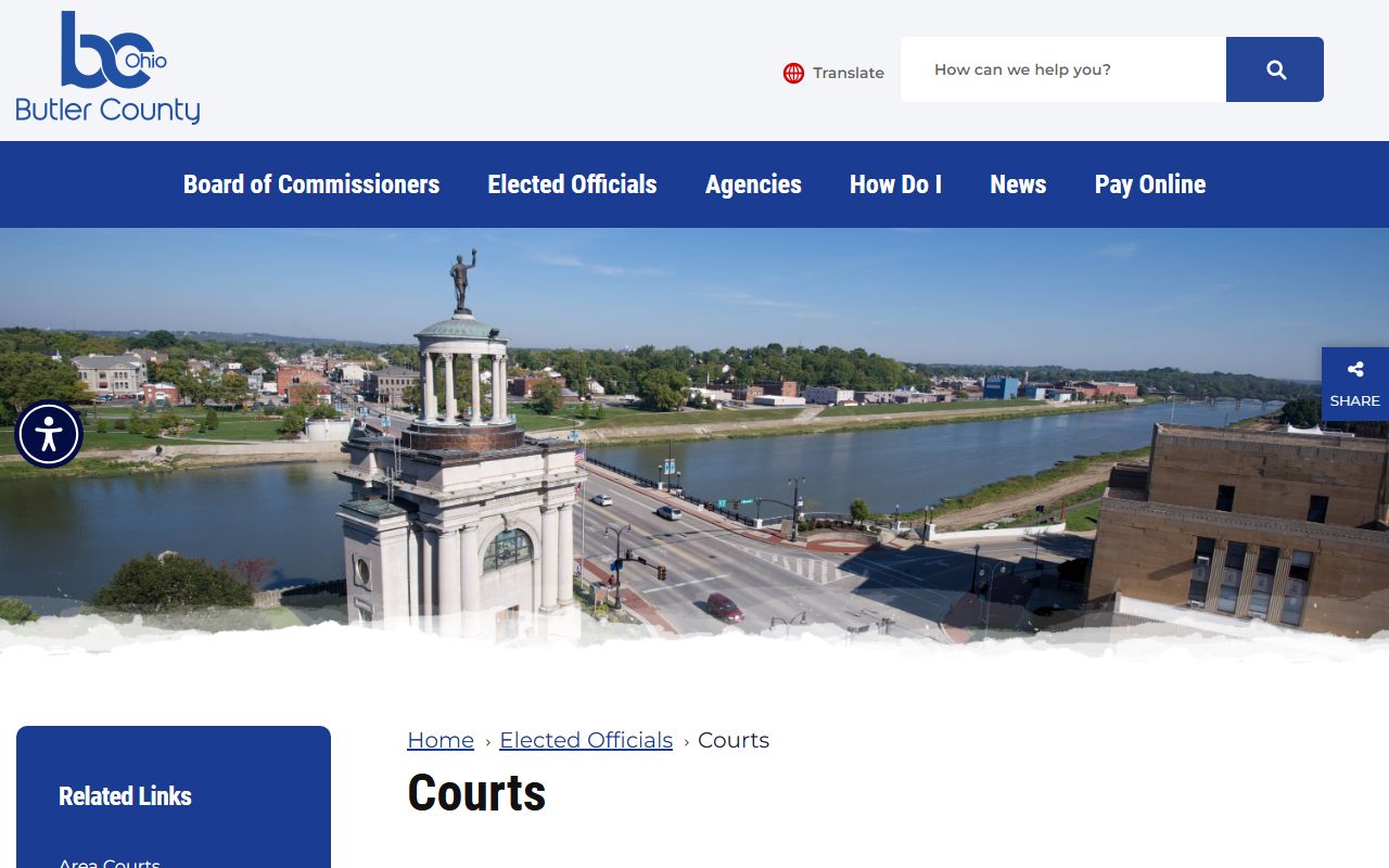 Butler County Ohio sex offender registry clerk of courts portal
