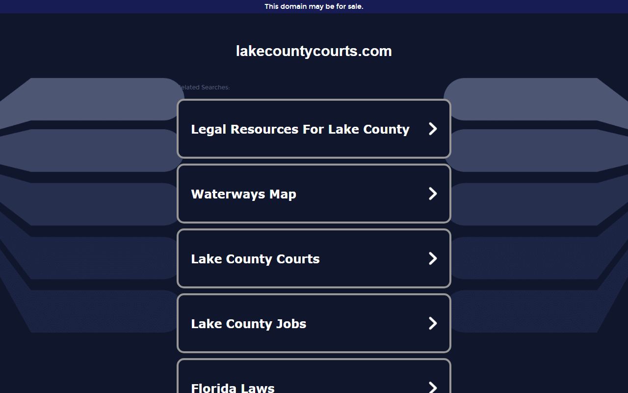 Lake County Clerk of Courts website for case records