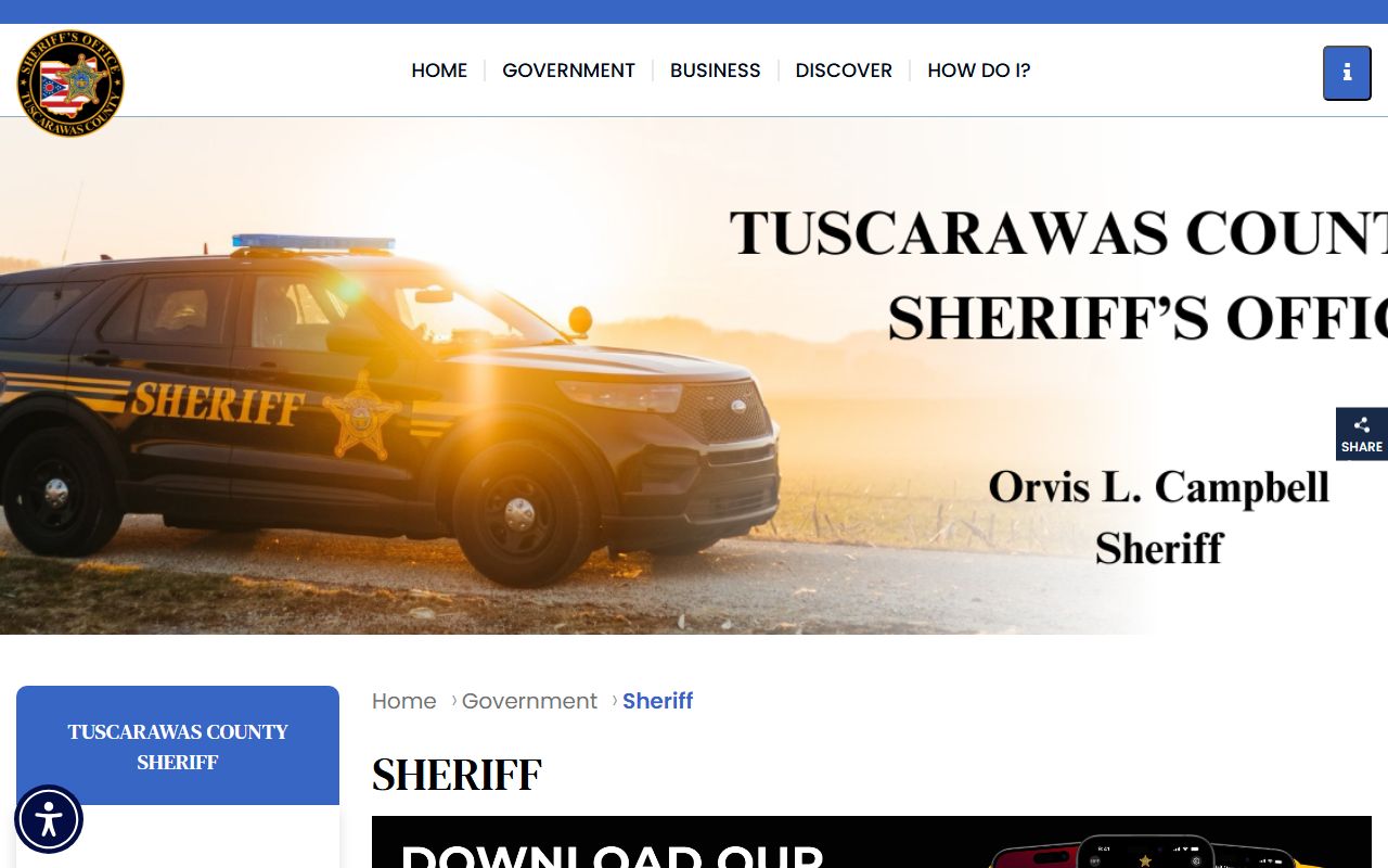 Tuscarawas County Sheriff Office sex offender registry